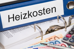 Heizkosten sparen, ein Thema auf Hausmeister-Infos.de - das Bild zeigt einen blauen Ordner mit dem Rückenschild "Heizkosten".