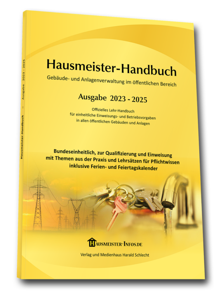 Titelcover von dem Hausmeister Handbuch 2023 - 2025.